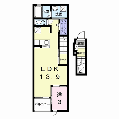 リュミエールＢ 202【管理NO：1-027836402-02020】 ★家具家電は申し込み後に搬入します★の外観画像