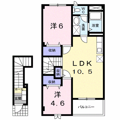 エクセレント　ハイツ　Ｃ 203【管理NO：1-011703703-02030】 ★家具家電は申し込み後に搬入します 2026年10月上旬入居可能の外観画像