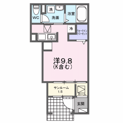 ルタン　ラシック 102【管理NO：1-027349201-01020】 ★家具家電は申し込み後に搬入します★ ★2026年08月中旬入居可能★の外観画像