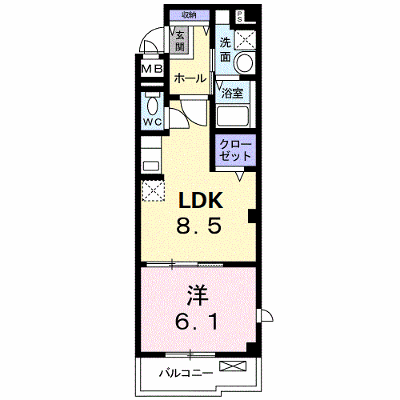 ＴＡＫＵＭＩ　２４ 101【管理NO：1-019447601-01010】 ★家具家電は申し込み後に搬入します★の外観画像