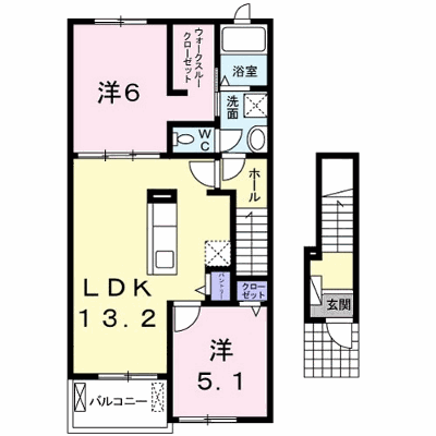 プラシード 202【管理NO：1-023401801-02020】 ★家具家電は申し込み後に搬入します★ ★2026年08月中旬入居可能★の外観画像