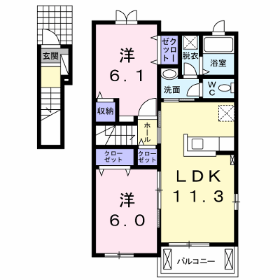 フォレストーリー　Ⅰ 201【管理NO：1-024335101-02010】 ★家具家電は申し込み後に搬入します★ ★2026年09月中旬入居可能★の外観画像