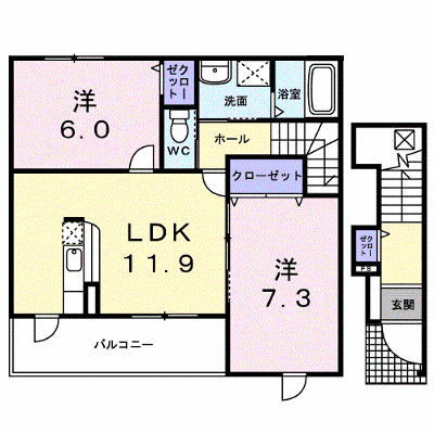 リムジン・グレィス 203【管理NO：1-018369501-02030】 ★家具家電は申し込み後に搬入します★ ★2026年09月中旬入居可能★の外観画像