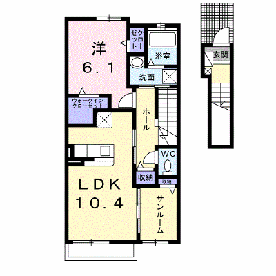 レジェンドⅥ 203【管理NO：1-026616701-02030】 ★家具家電は申し込み後に搬入します★ ★2026年09月中旬入居可能★の外観画像