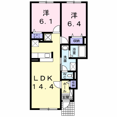 リヴィエールⅡ 101【管理NO：1-020065702-01010】 ★家具家電は申し込み後に搬入します★の物件写真1