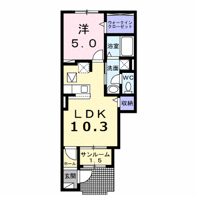ヴィラ　シャロー 102【管理NO：1-027481801-01020】 ★家具家電は申し込み後に搬入します★の外観画像