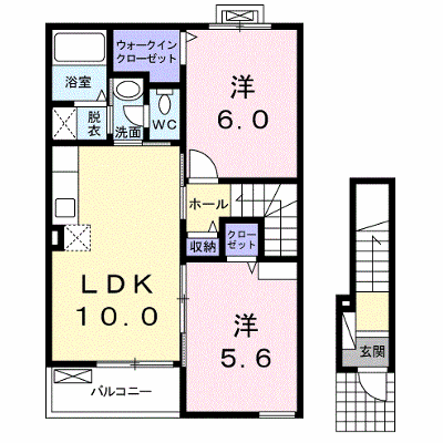 プラシード 203【管理NO：1-018645101-02030】 ★家具家電は申し込み後に搬入します★ ★2026年08月中旬入居可能★の外観画像