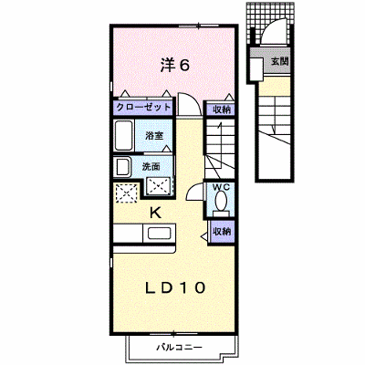 プリムローズ 202【管理NO：1-013769101-02020】 ★家具家電は申し込み後に搬入します★の外観画像