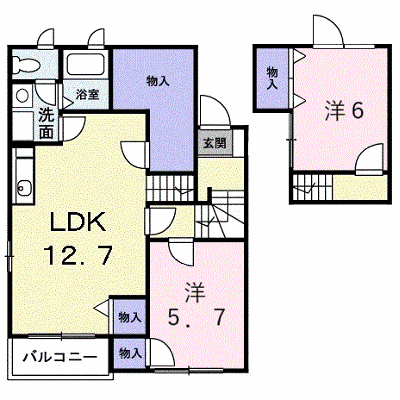プリムローズＡ 203【管理NO：1-012150901-02030】 ★家具家電は申し込み後に搬入します★ ★2026年09月中旬入居可能★の外観画像