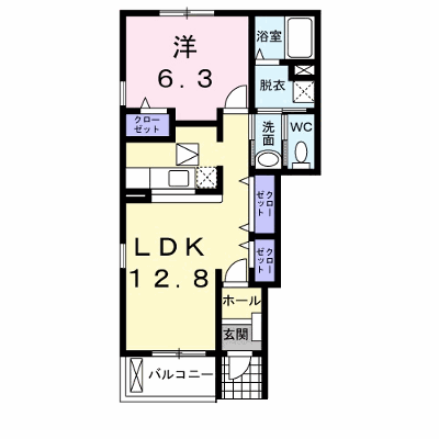 パルティール 101【管理NO：1-014165901-01010】 ★家具家電は申し込み後に搬入します★ ★2026年09月中旬入居可能★の外観画像
