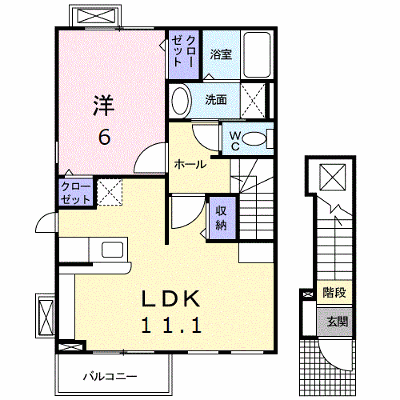 プレイティング　Ⅱ 201【管理NO：1-014482001-02010】 ★家具家電は申し込み後に搬入します★の外観画像