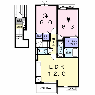 カリーノⅠ 202【管理NO：1-017047001-02020】 ★家具家電は申し込み後に搬入します★ ★2026年08月下旬入居可能★の外観画像