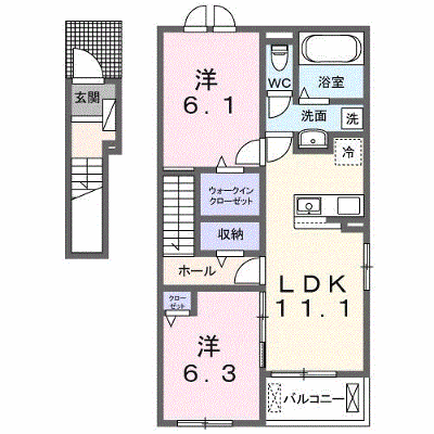 フラン　メゾン　ソレイユ 201【管理NO：1-027514202-02010】 ★家具家電は申し込み後に搬入します★ ★2026年09月中旬入居可能★の外観画像