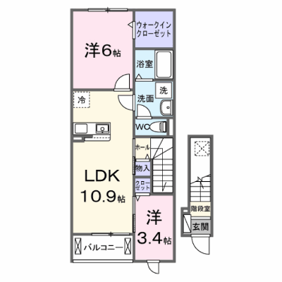 プレミアコート佐倉中央 202【管理NO：1-028707501-02020】 ★家具家電は申し込み後に搬入します★ ★2026年10月上旬入居可能★の外観画像