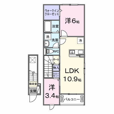 プレミアコート佐倉中央 201【管理NO：1-028707501-02010】 ★家具家電は申し込み後に搬入します★ ★2026年10月上旬入居可能★の外観画像