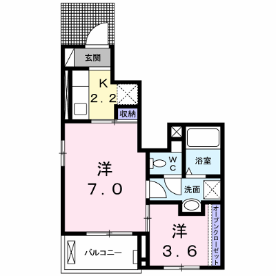 サンパティークⅡ 104【管理NO：1-020236201-01040】 ★家具家電は申し込み後に搬入します★ ★2026年08月中旬入居可能★の外観画像