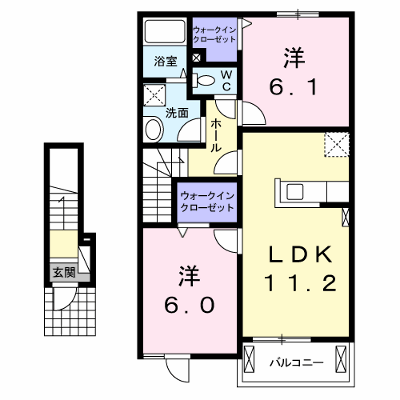 ジェルメⅣ 203【管理NO：1-019421902-02030】 ★家具家電は申し込み後に搬入します★ ★2026年08月下旬入居可能★の外観画像