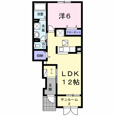 コンフォルト若葉 104【管理NO：1-022356701-01040】 ★家具家電は申し込み後に搬入します★ ★2026年08月下旬入居可能★の外観画像