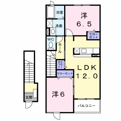 フィオーレ　Ⅱ 202【管理NO：1-014541701-02020】 ★家具家電は申し込み後に搬入します★ ★2026年09月中旬入居可能★の外観画像