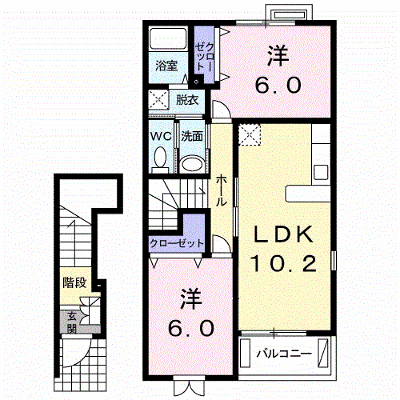 ル・ヴェルジュＡ 202【管理NO：1-012676801-02020】 ★家具家電は申し込み後に搬入します 2026年09月中旬入居可能の外観画像