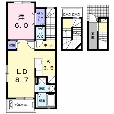 ヴィラ・セナーレ 304【管理NO：1-023198601-03040】 ★家具家電は申し込み後に搬入します★ ★2026年09月下旬入居可能★の外観画像