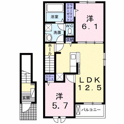 ガーデンウエスト 205【管理NO：1-026764901-02050】 ★家具家電は申し込み後に搬入します 2026年08月中旬入居可能の外観画像