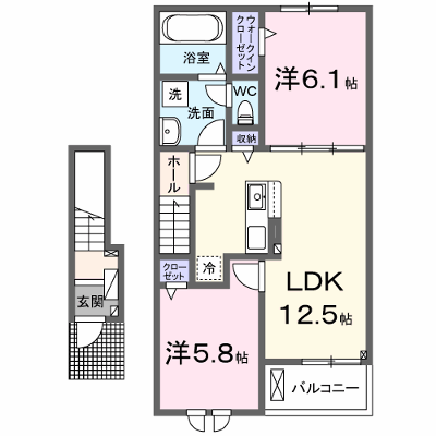 エクセランテルミエールⅡ 202【管理NO：1-027601202-02020】 ★家具家電は申し込み後に搬入します★ ★2026年08月下旬入居可能★の外観画像