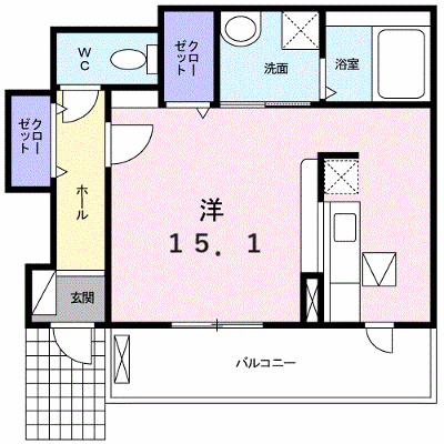 カーサ・デル・アモーレＥ 102【管理NO：1-016694401-01020】 ★家具家電は申し込み後に搬入します★の外観画像