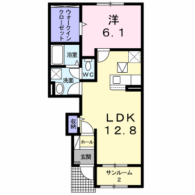 アルナージュ 102【管理NO：1-025574801-01020】 ★家具家電は申し込み後に搬入します 2026年09月下旬入居可能の外観画像