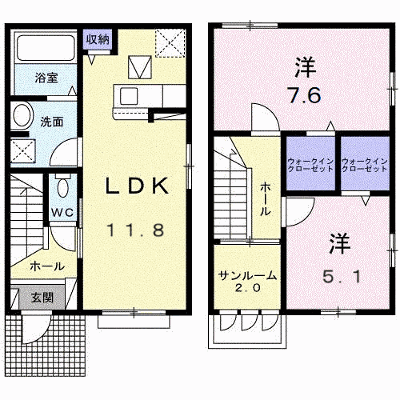 Ｋ’Ｓ　Ⅰ 101【管理NO：1-028184901-01010】 ★家具家電は申し込み後に搬入します★ ★2026年09月中旬入居可能★の外観画像