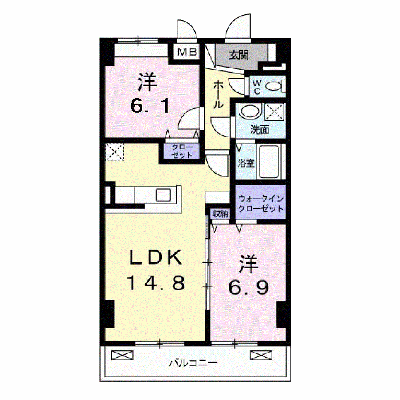エアリーヒルズ芦屋 403【管理NO：1-019706501-04030】 ★家具家電は申し込み後に搬入します★ ★2026年08月下旬入居可能★の外観画像