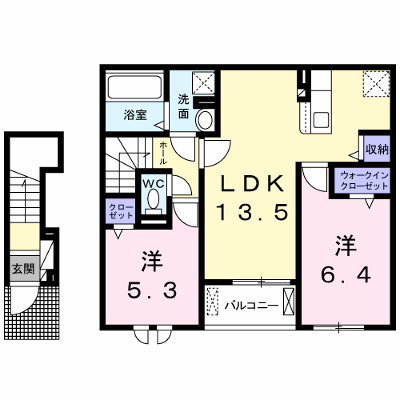 カーサ匠 205【管理NO：1-027368401-02040】 ★家具家電は申し込み後に搬入します★ ★2026年08月中旬入居可能★の外観画像