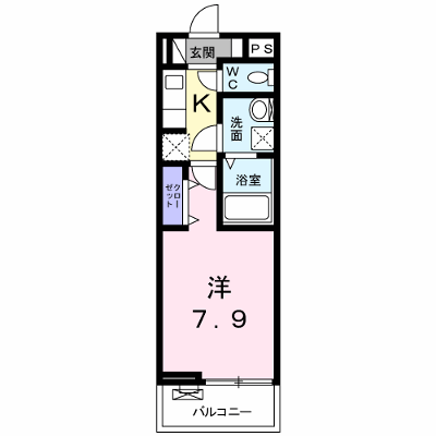 ミニョンフルール 203【管理NO：1-025183301-02030】 ★家具家電は申し込み後に搬入します★ ★2026年08月上旬入居可能★の外観画像