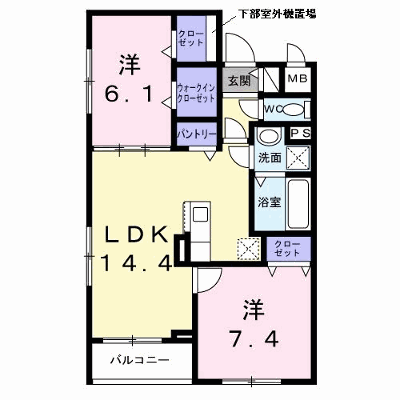 セレーナ　オーヴェスト 306【管理NO：1-028201901-03050】 ★家具家電は申し込み後に搬入します★ ★2027年01月下旬入居可能★の外観画像