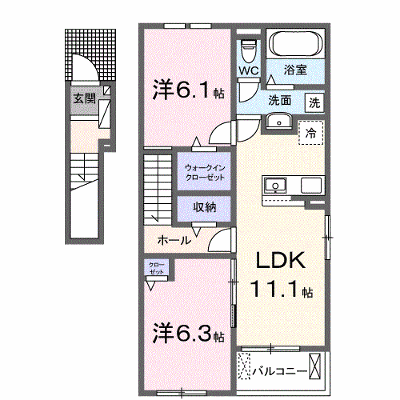 Ｈｅａｒｔ未来　柿原 201【管理NO：1-028585101-02010】 ★家具家電は申し込み後に搬入します★ ★2026年09月上旬入居可能★の外観画像