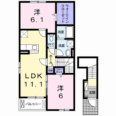 メゾン・ド・アルモニーＡ 201【管理NO：1-025805201-02010】 ★家具家電は申し込み後に搬入します★ ★2026年09月中旬入居可能★の外観画像