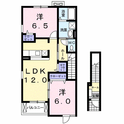 エレガンシア・コリーヌⅡ 201【管理NO：1-013431002-02010】 ★家具家電は申し込み後に搬入します★ ★2026年09月上旬入居可能★の外観画像