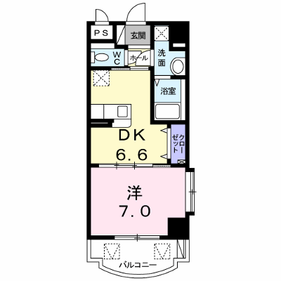 盛キャラバン 501【管理NO：1-022814901-05010】 ★家具家電は申し込み後に搬入します★ ★2026年08月上旬入居可能★の外観画像