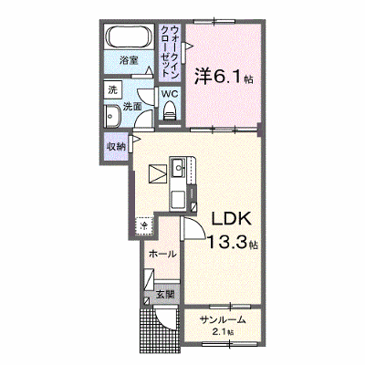 アルグレア大刀洗　Ａ 102【管理NO：1-027557901-01020】 ★家具家電は申し込み後に搬入します★ ★2026年09月中旬入居可能★の外観画像