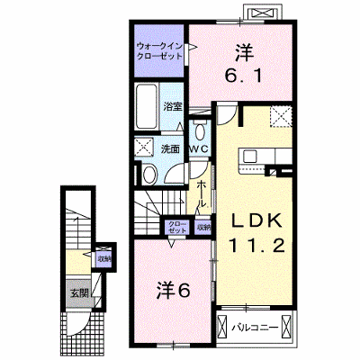 レークス　ＹＫ 203【管理NO：1-025757601-02030】 ★家具家電は申し込み後に搬入します★ ★2026年10月上旬入居可能★の外観画像