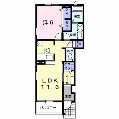 ジュネス 101【管理NO：1-014377101-01010】 ★家具家電は申し込み後に搬入します★ ★2026年10月中旬入居可能★の外観画像