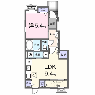 椿 105【管理NO：1-027624801-01050】 ★家具家電は申し込み後に搬入します★ ★2026年09月下旬入居可能★の外観画像