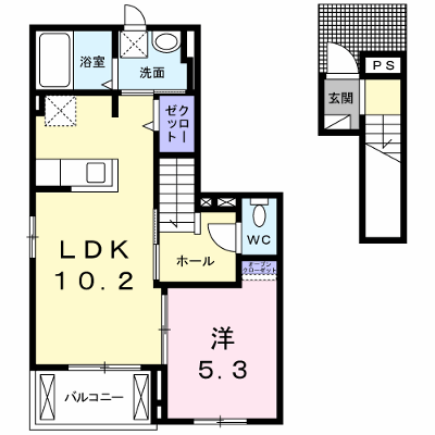 バース　Ⅲ 203【管理NO：1-022795001-02030】 ★家具家電は申し込み後に搬入します★ ★2026年08月中旬入居可能★の外観画像