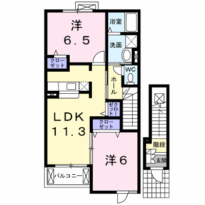 グランド－ルＥＴ　Ｈ 203【管理NO：1-015114708-02030】 ★家具家電は申し込み後に搬入します★ ★2026年08月下旬入居可能★の外観画像