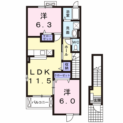 ボニ－トＢ 201【管理NO：1-014154102-02010】 ★家具家電は申し込み後に搬入します★ ★2026年09月中旬入居可能★の外観画像