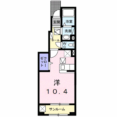 ウィステリア 102【管理NO：1-024850701-01020】 ★家具家電は申し込み後に搬入します★ ★2026年09月中旬入居可能★の外観画像