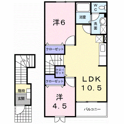 ヴィラ・ソリアードＡ 202【管理NO：1-012471201-02020】 ★家具家電は申し込み後に搬入します★ ★2026年09月中旬入居可能★の外観画像