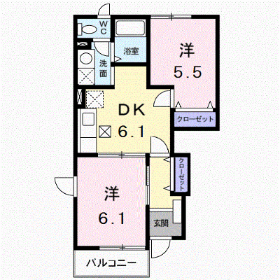 スターブルＫ 101【管理NO：1-011868201-01010】 ★家具家電は申し込み後に搬入します★の外観画像