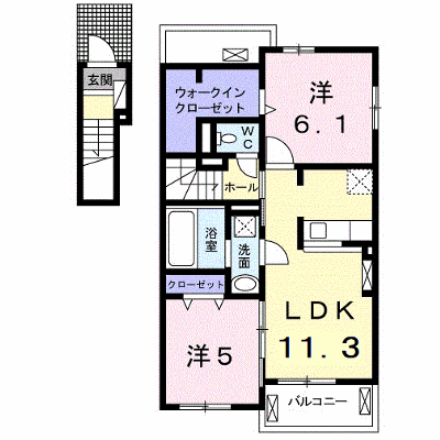 ペア　フラワー１ 201【管理NO：1-025227801-02010】 ★家具家電は申し込み後に搬入します★ ★2026年08月下旬入居可能★の外観画像