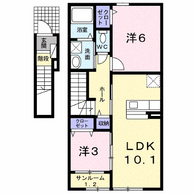 プレシャス 203【管理NO：1-017866101-02030】 ★家具家電は申し込み後に搬入します★ ★2026年09月中旬入居可能★の外観画像